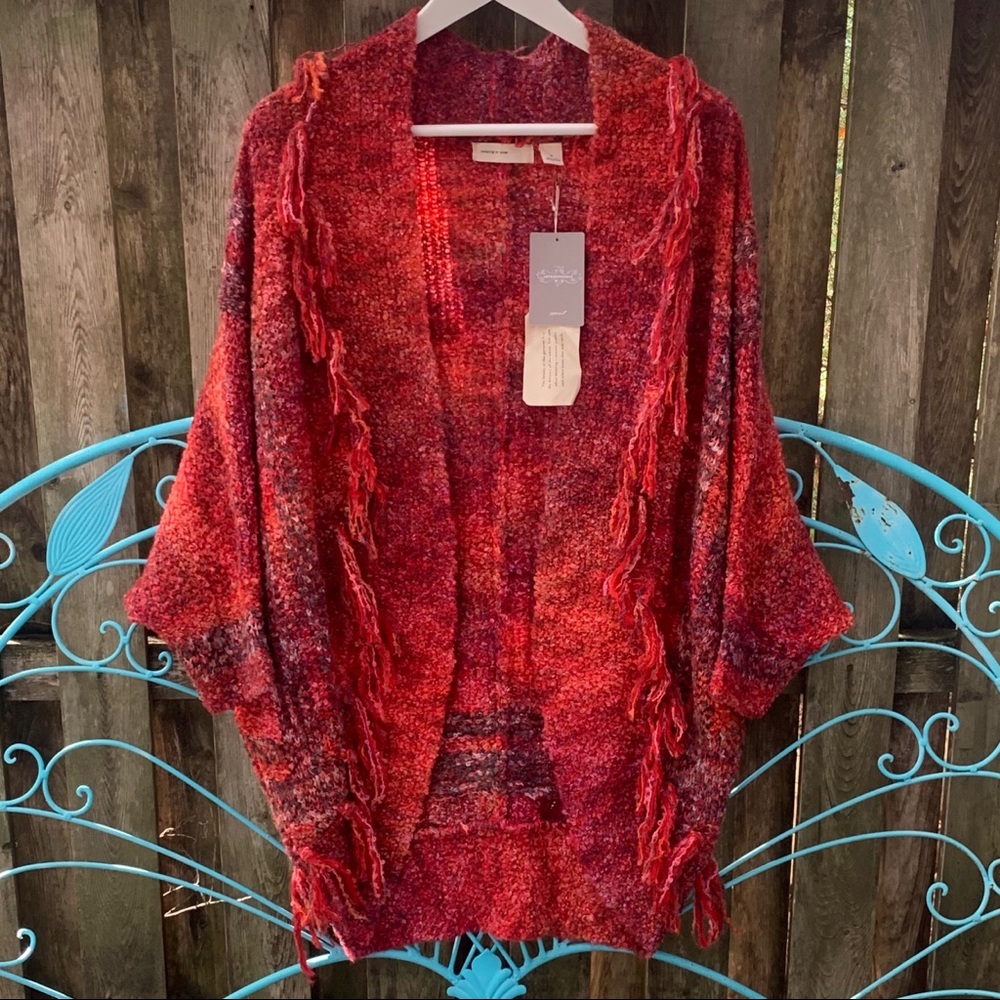 Anthropologie Sleeping on Boucle Cardigan NWOT